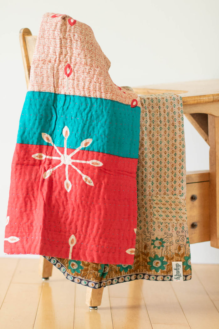 dignify Kantha Baby Blanket Quilt