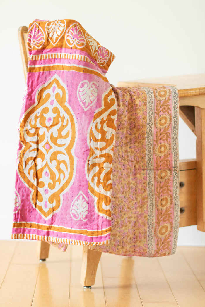 dignify Kantha Baby Blanket Quilt