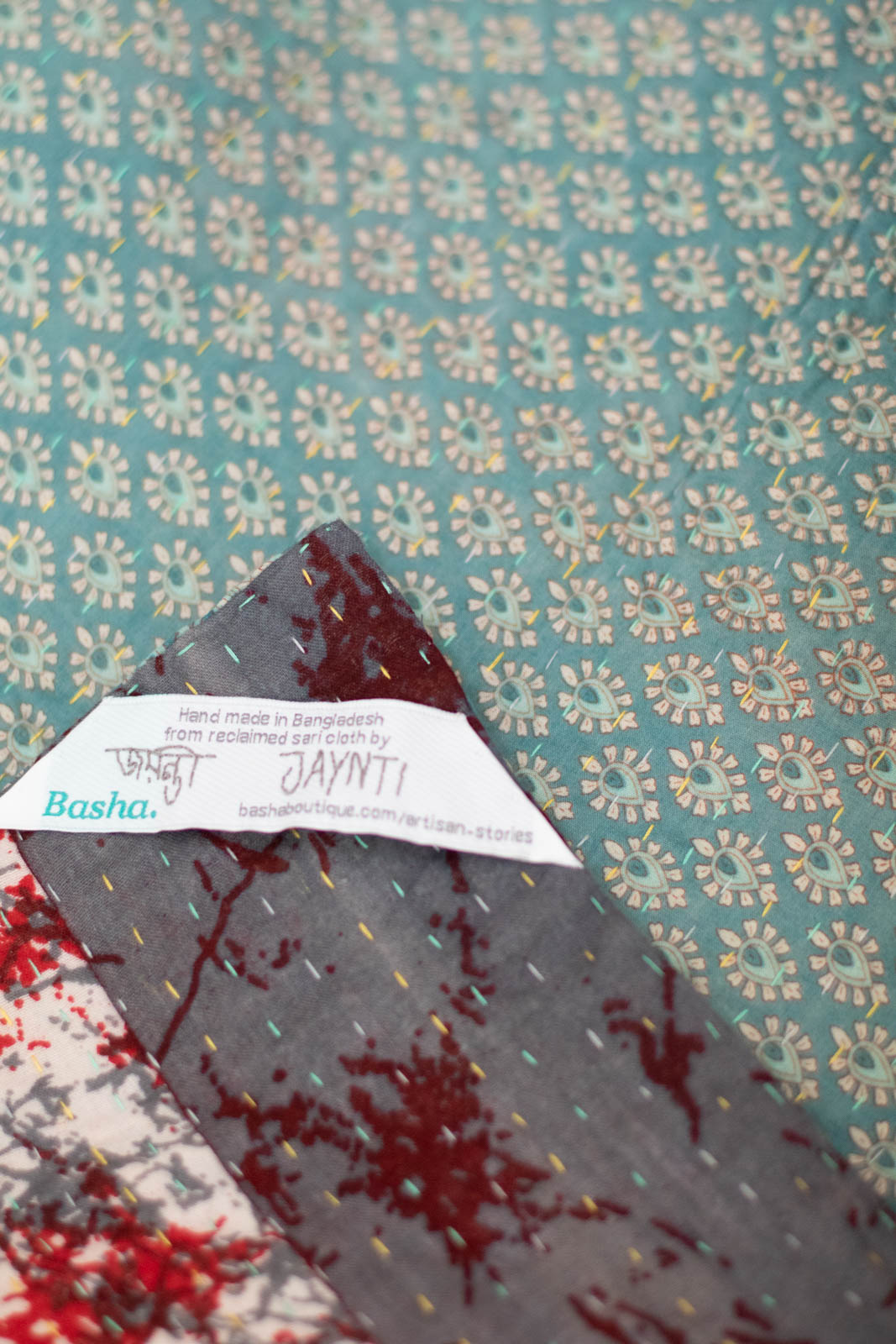 Delight No. 6 Kantha Mini Blanket