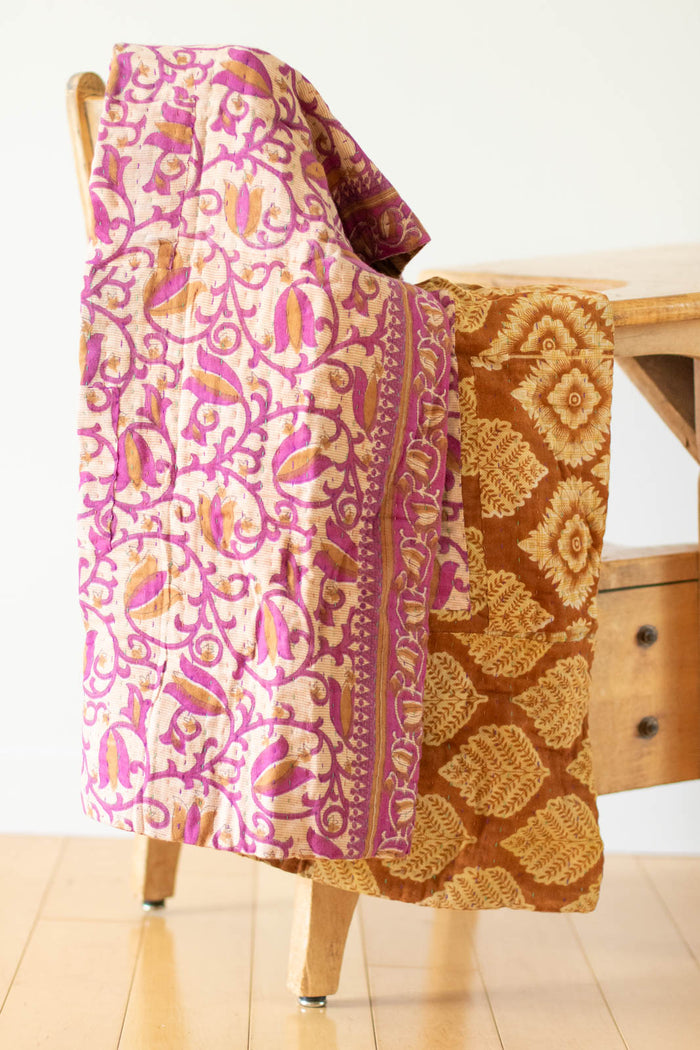 dignify Kantha Baby Blanket Quilt