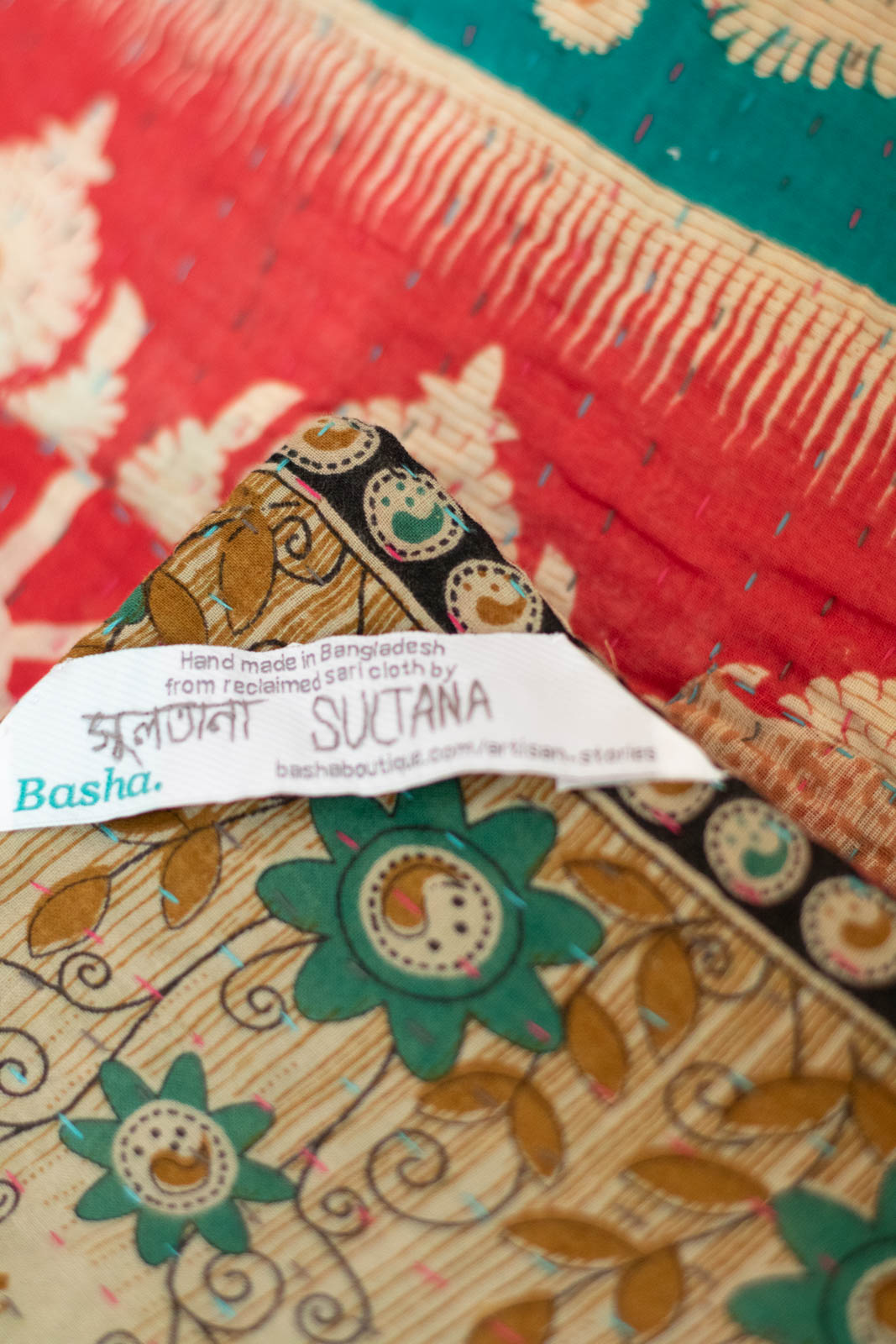 Honey No. 6 Kantha Mini Blanket