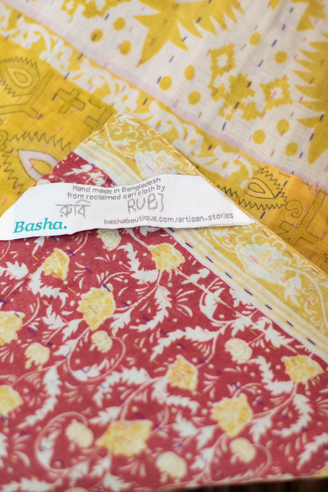 Honey No. 7 Kantha Mini Blanket