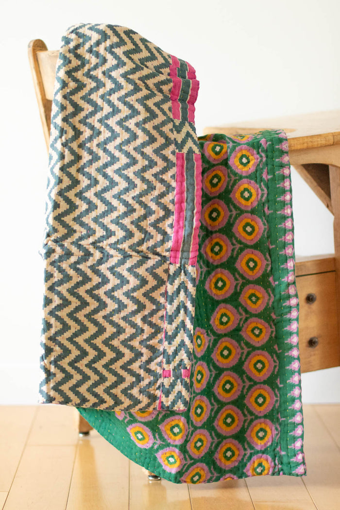 dignify Kantha Baby Blanket Quilt