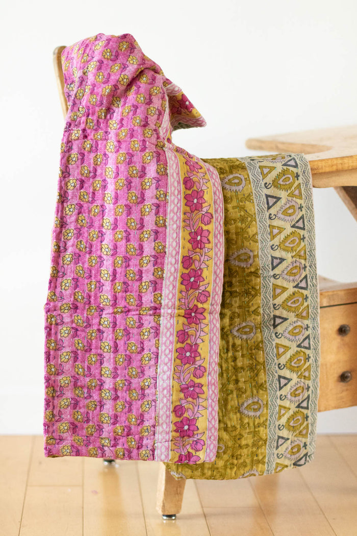 dignify Kantha Baby Blanket Quilt