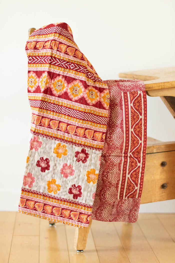 dignify Kantha Baby Blanket Quilt