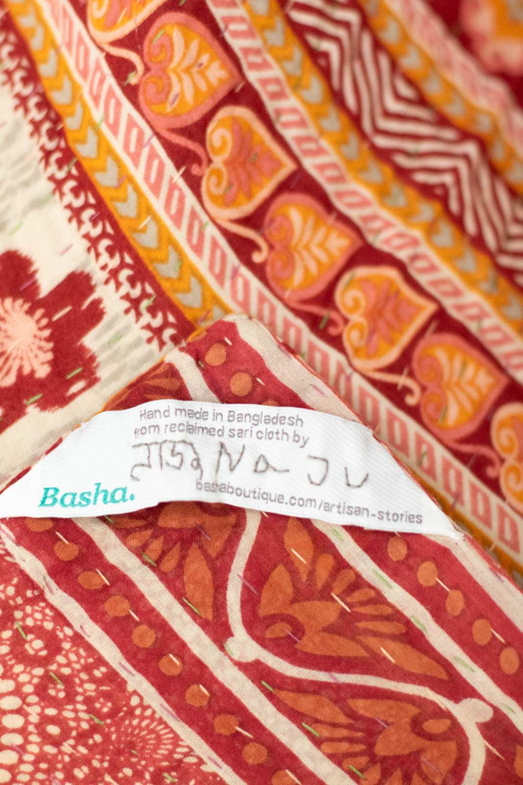 Heart No. 2 Kantha Mini Blanket