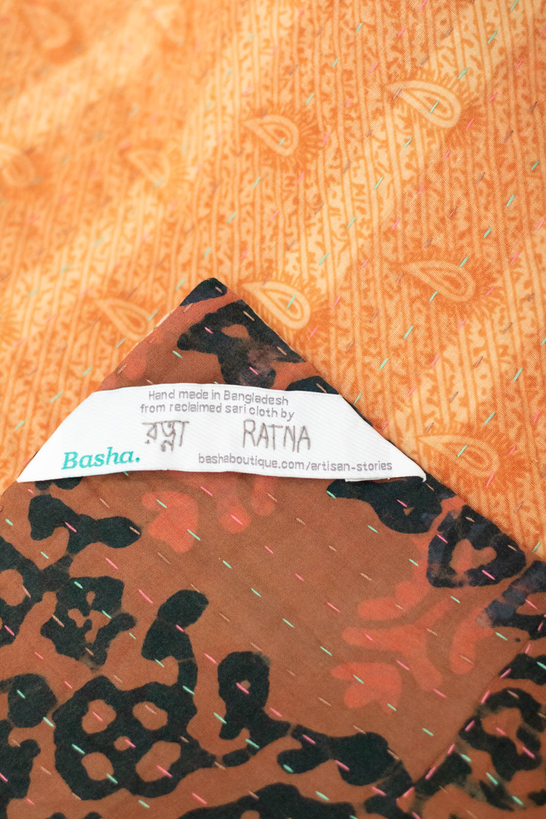 Heart No. 5 Kantha Mini Blanket