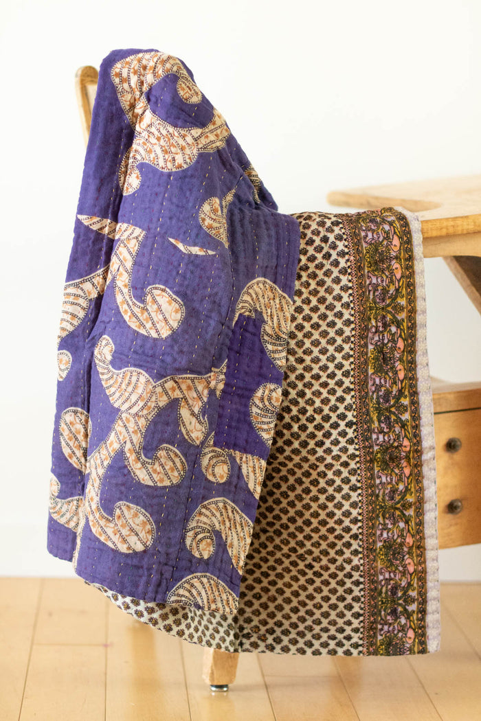 dignify Kantha Baby Blanket Quilt