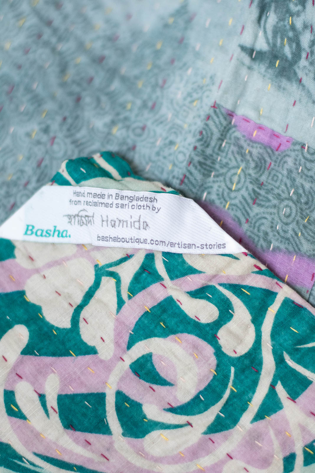 Loved No. 5 Kantha Mini Blanket