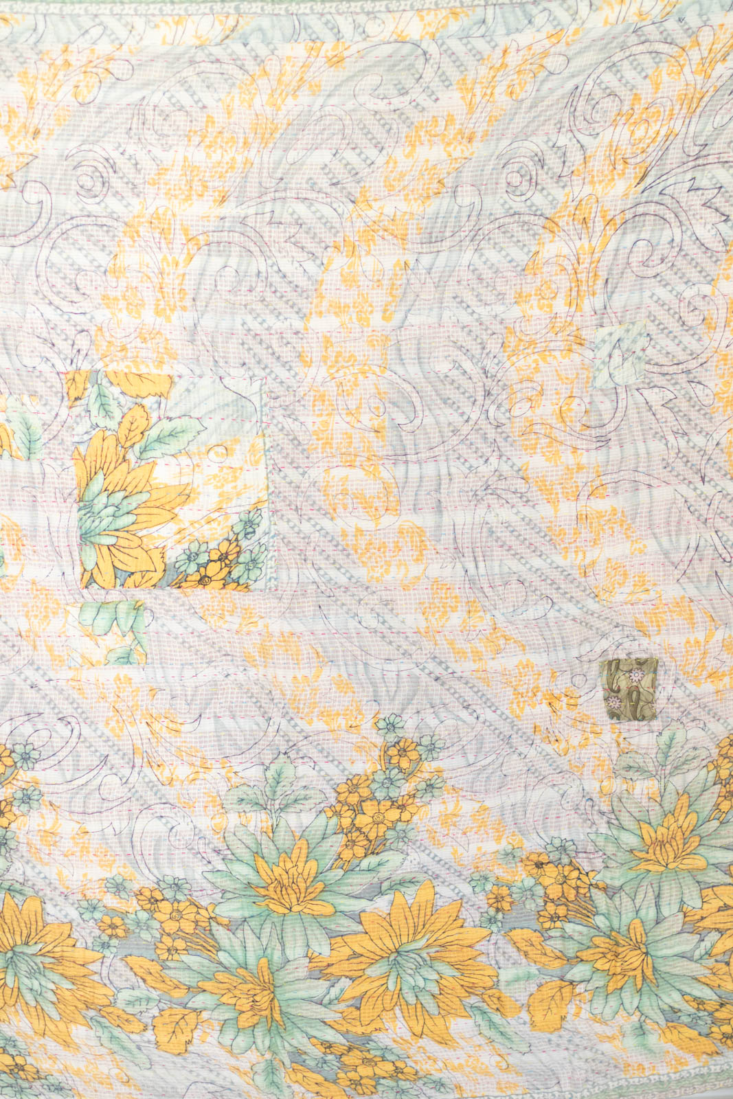 Heart No. 4 Kantha Mini Blanket