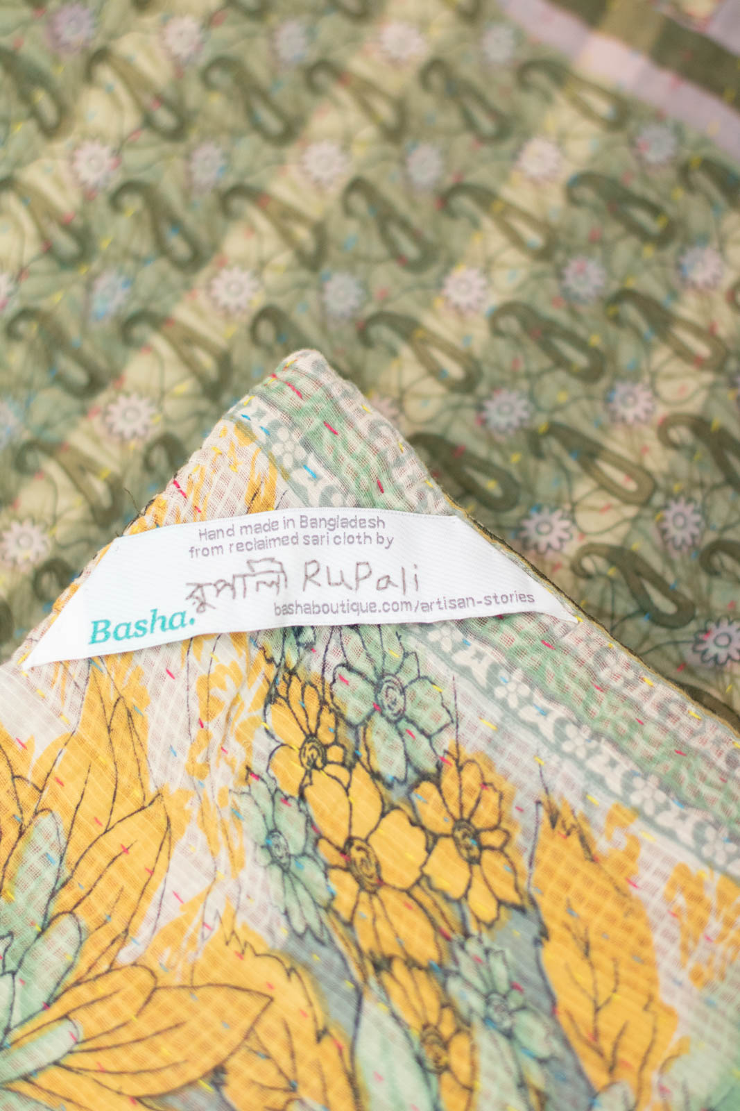 Heart No. 4 Kantha Mini Blanket