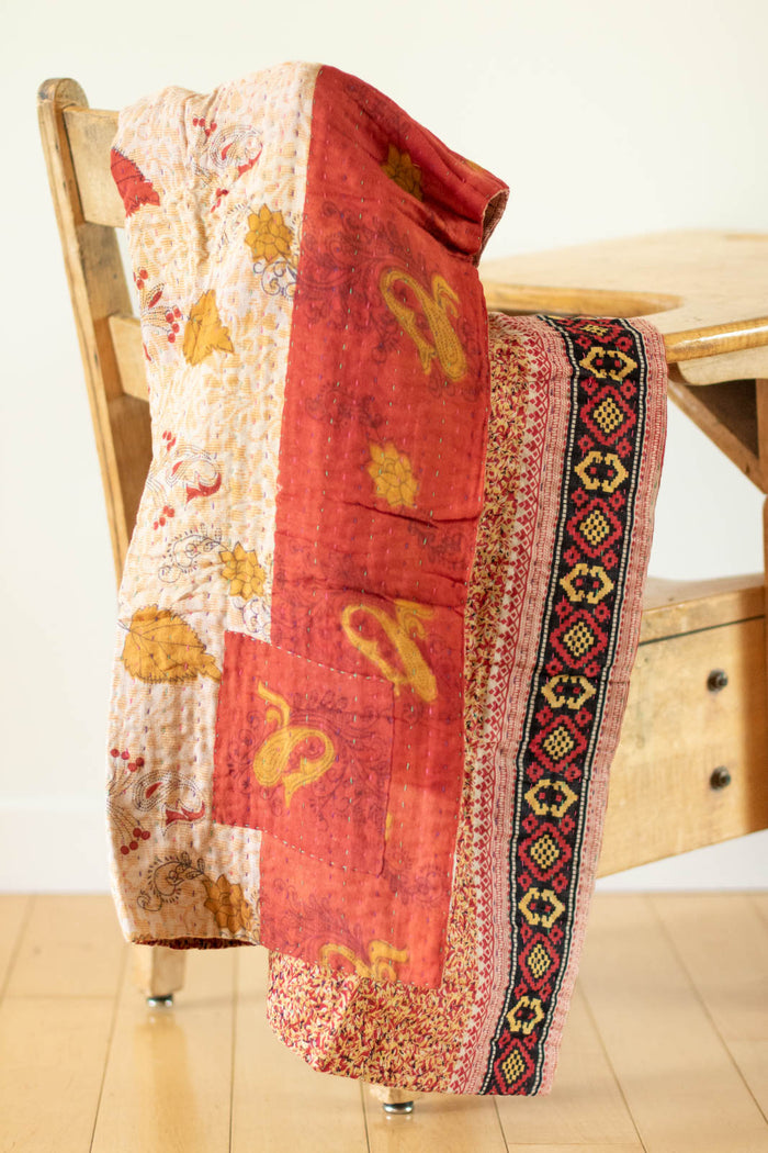 dignify Kantha Baby Blanket Quilt