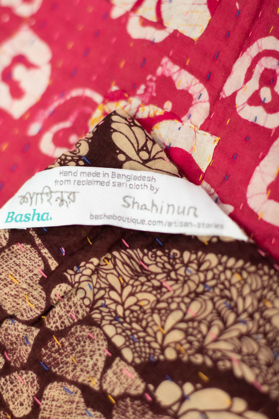 Loved No. 8 Kantha Mini Blanket