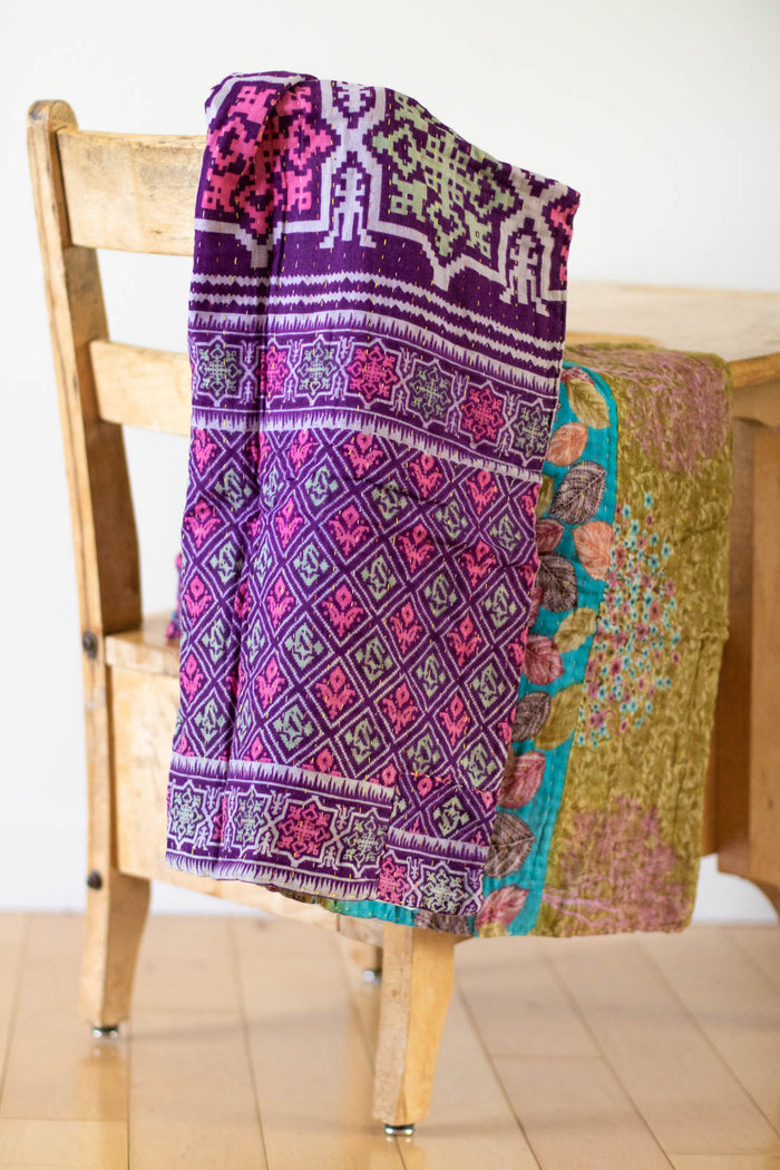 dignify Kantha Baby Blanket Quilt