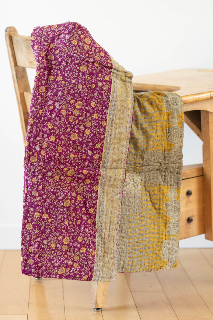 dignify Kantha Baby Blanket Quilt