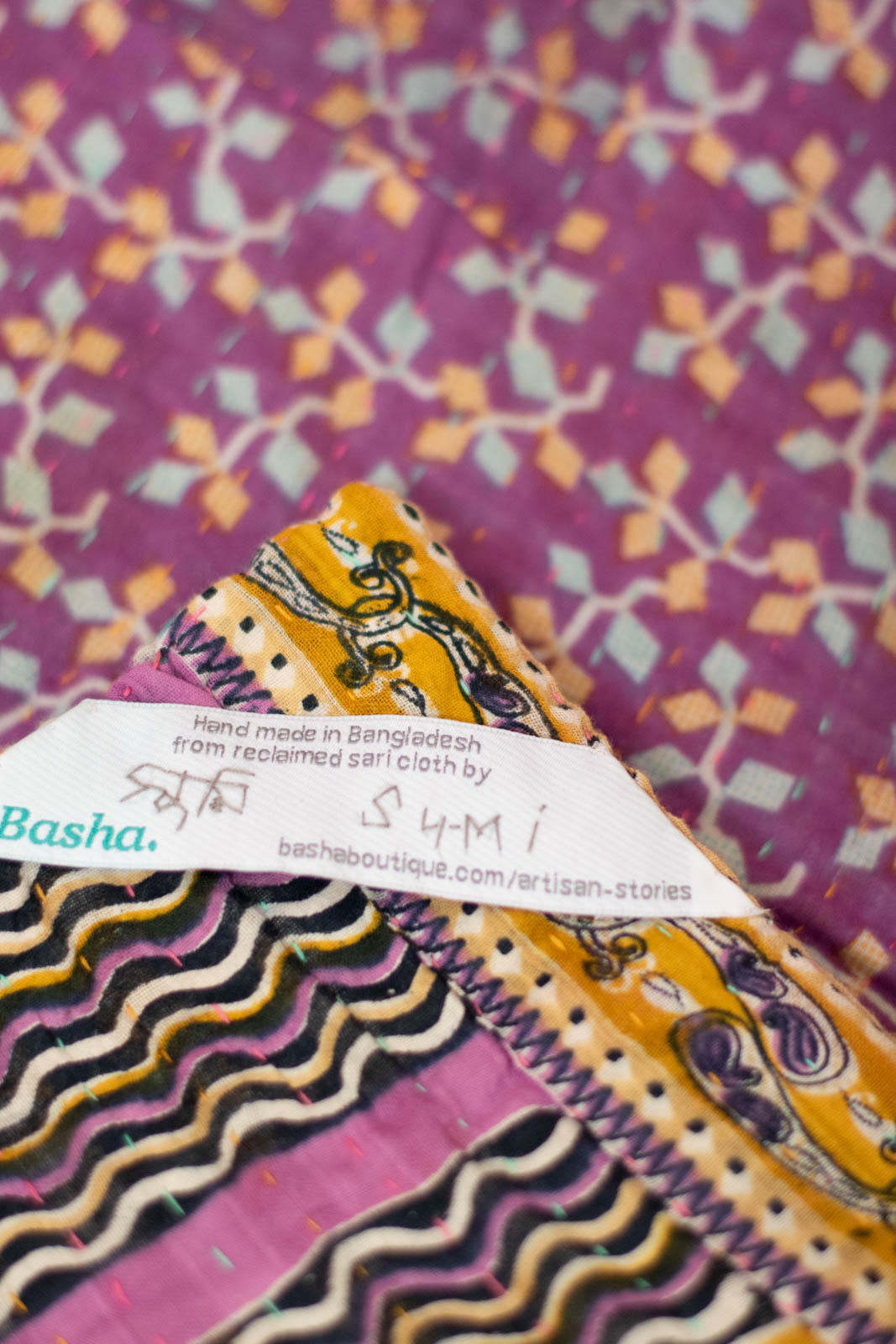 Dear No. 4 Kantha Mini Blanket