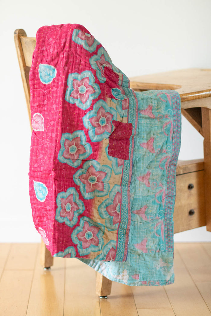 dignify Kantha Baby Blanket Quilt