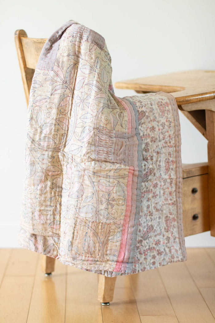 dignify Kantha Baby Blanket Quilt
