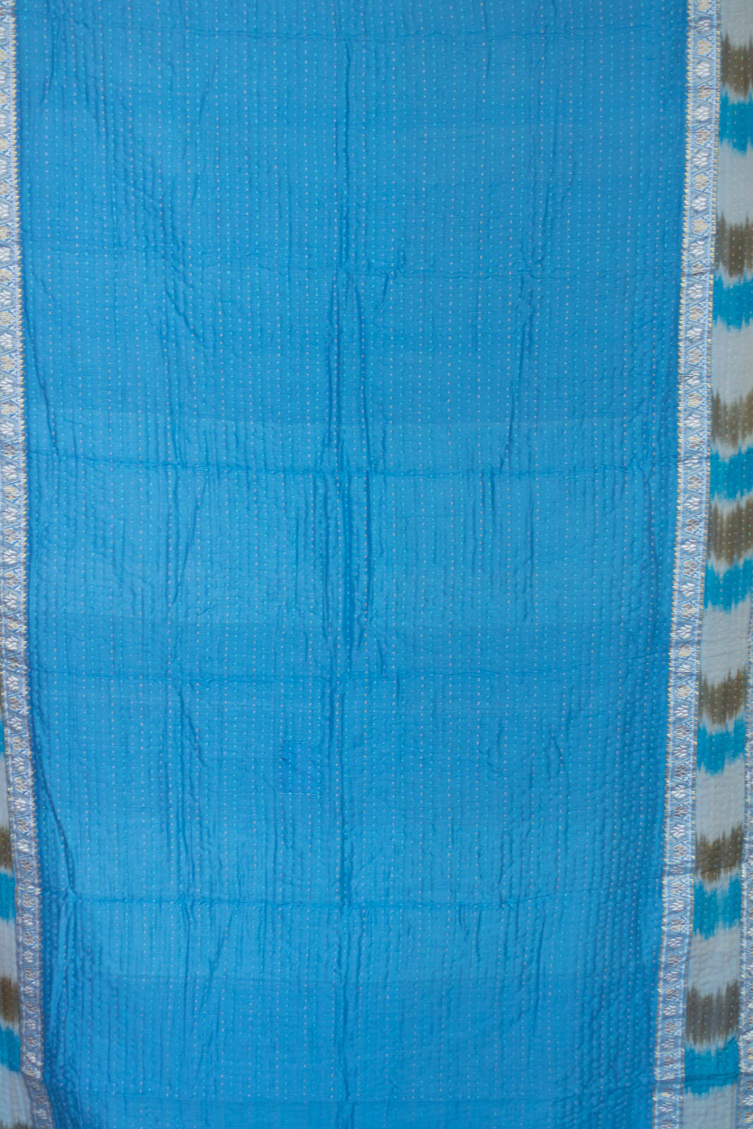 Vibrant Silk Blend Kantha Throw