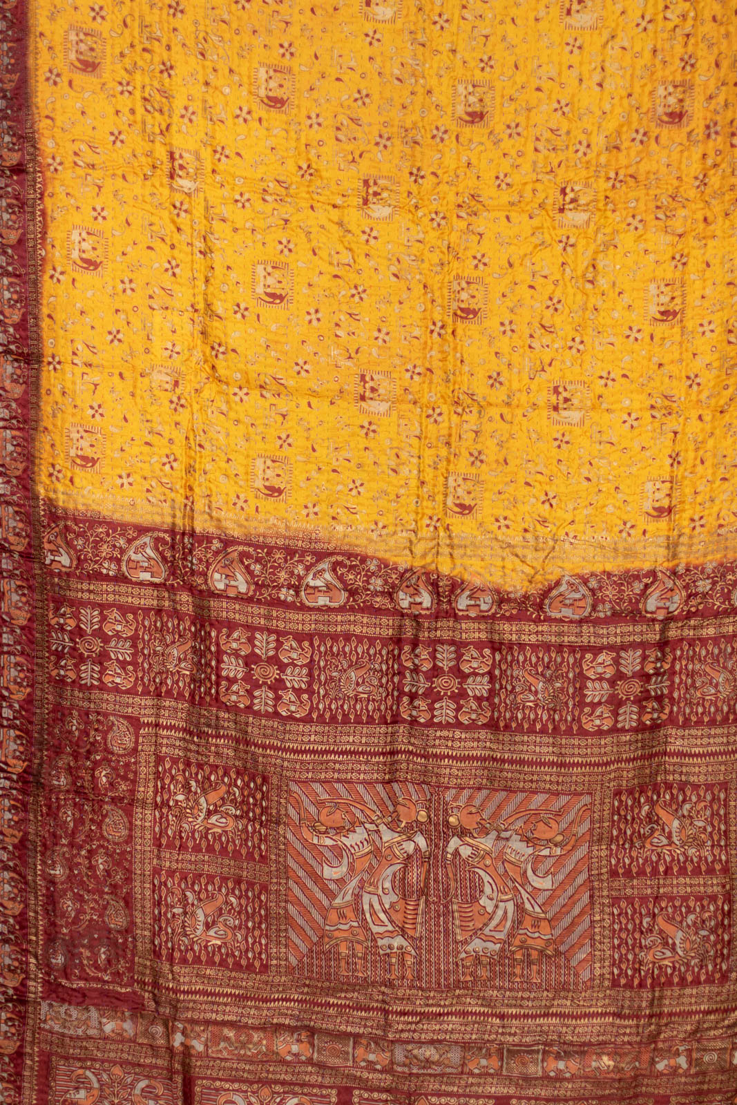 Decision Silk Blend Kantha Throw