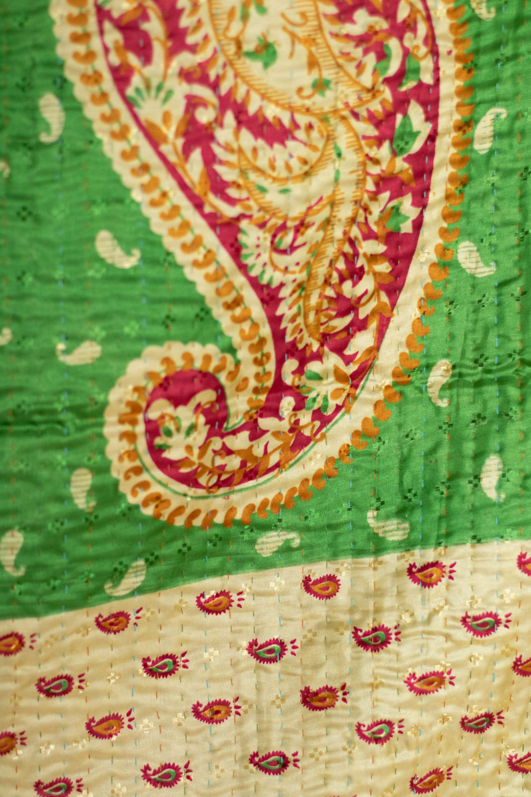 Restore Silk Blend Kantha Throw
