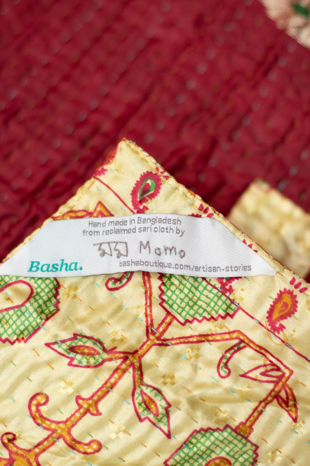 Restore Silk Blend Kantha Throw