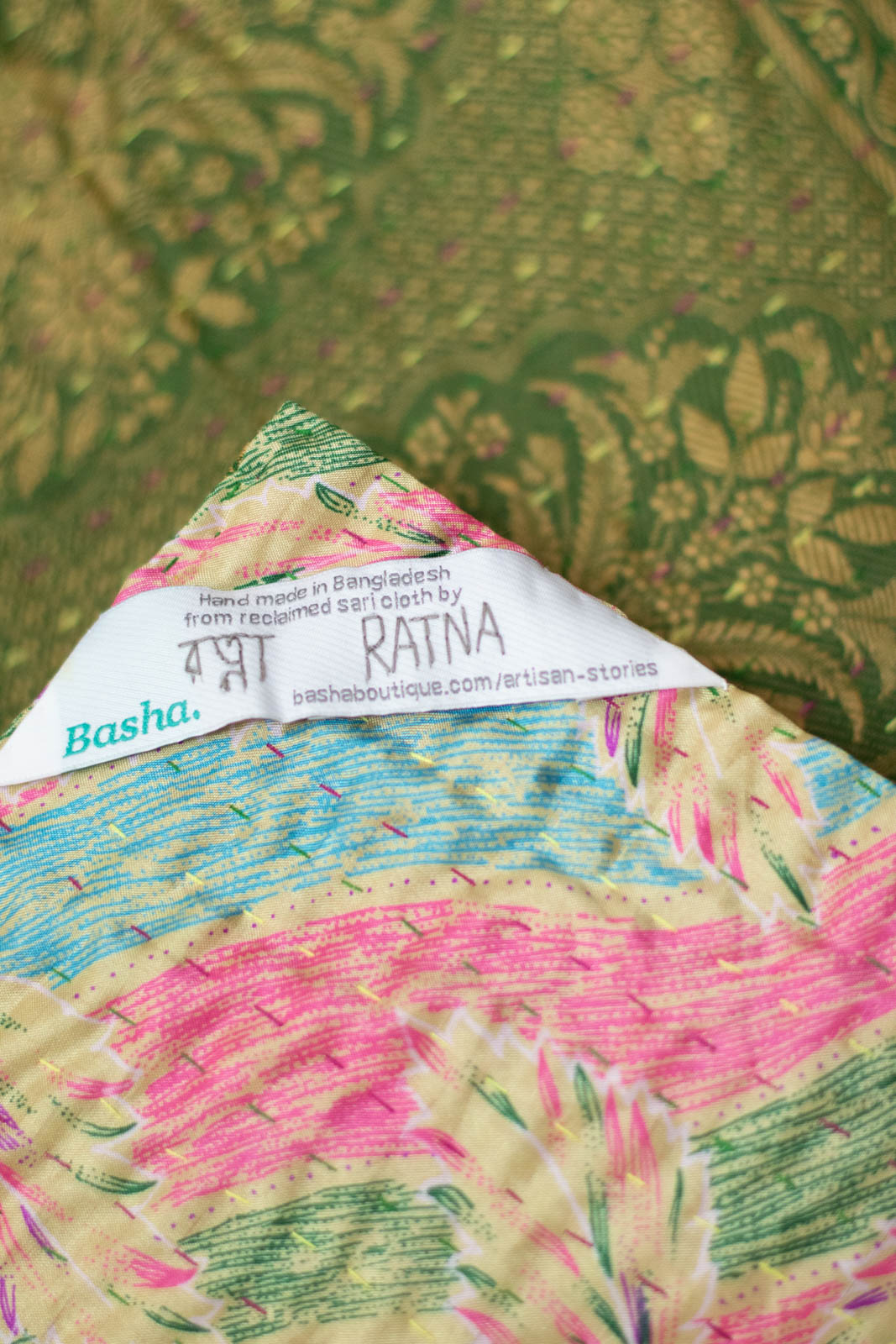 Beauty Silk Blend Kantha Throw