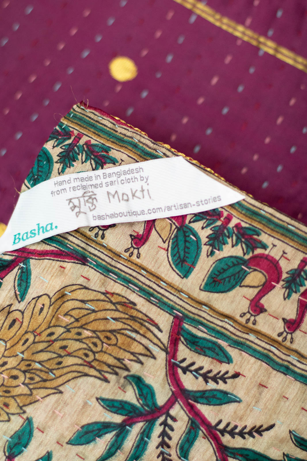 Chance Silk Blend Kantha Throw
