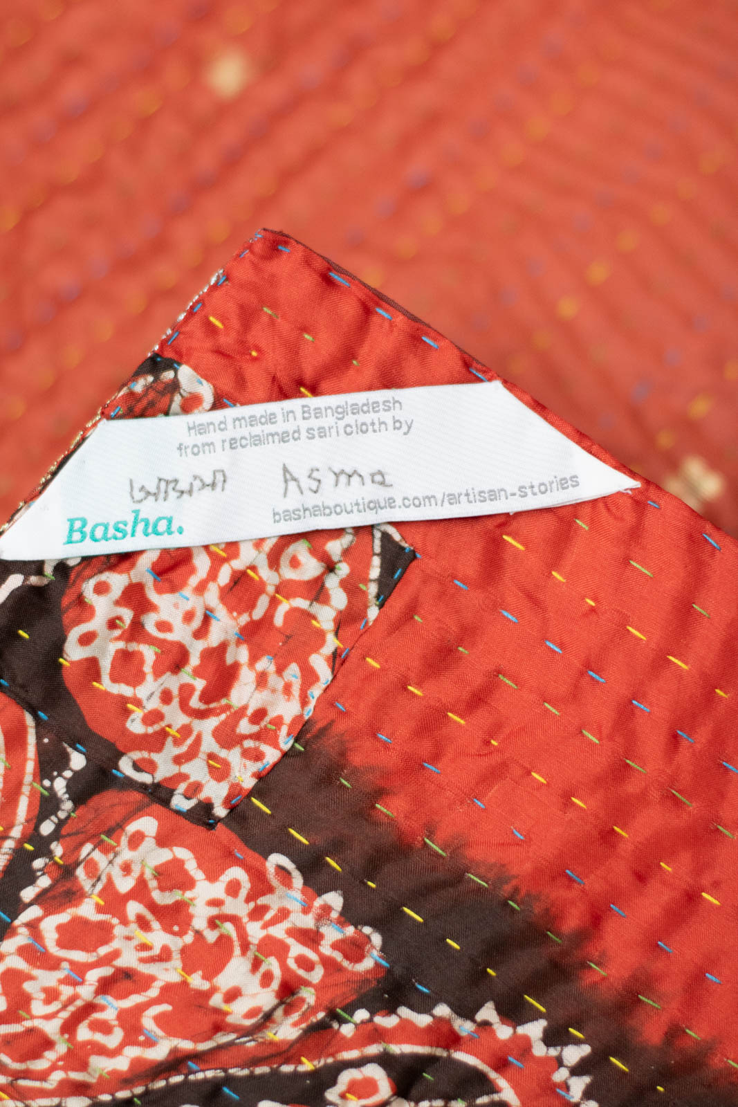 Charm Silk Blend Kantha Throw