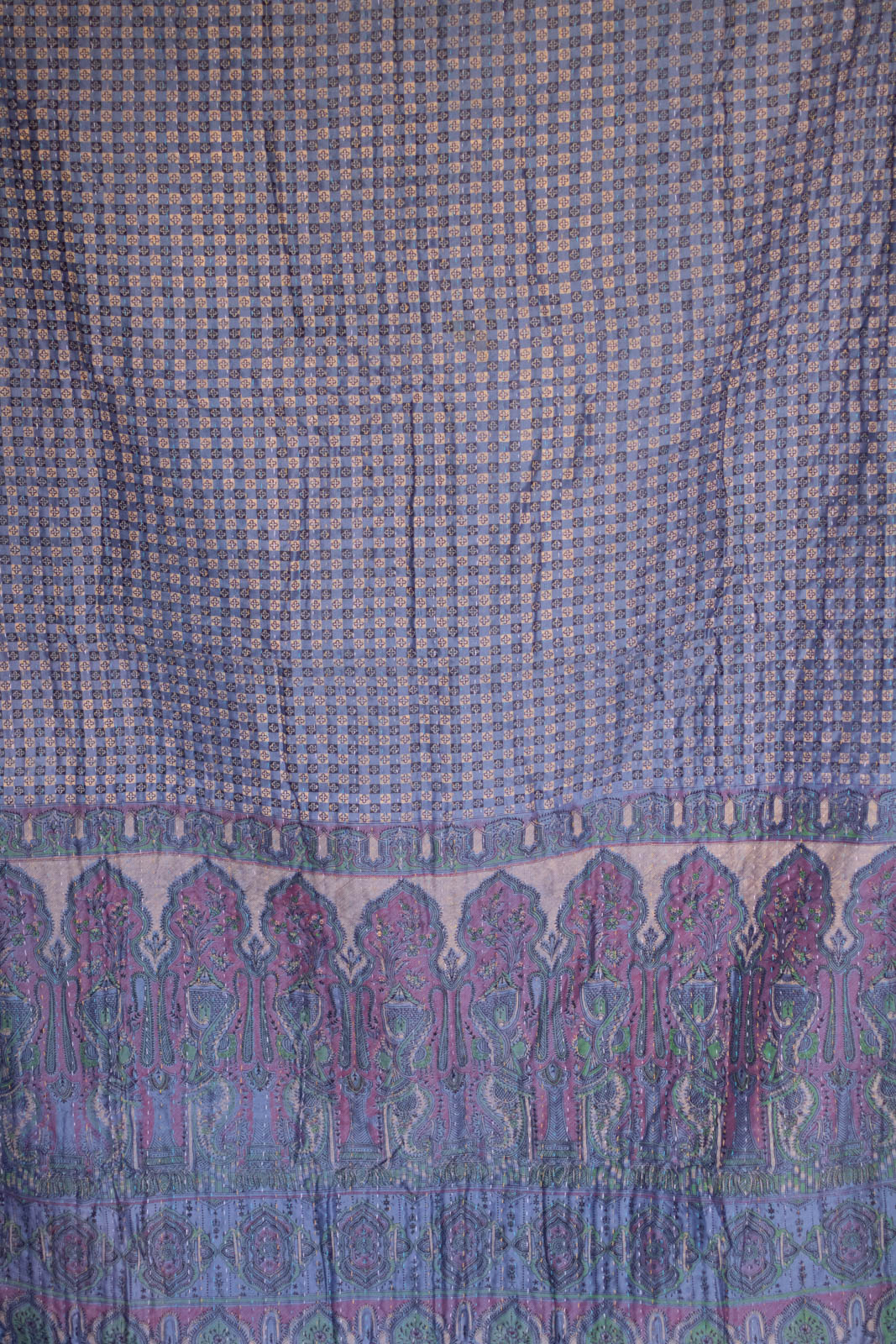 Classic Silk Blend Kantha Throw