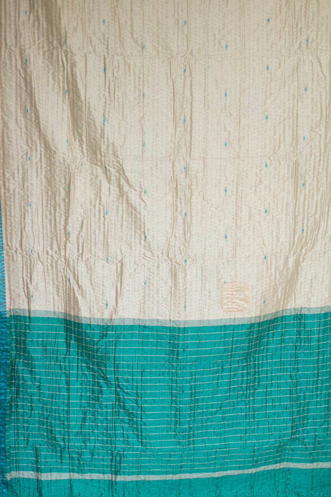 Lavish Silk Blend Kantha Throw