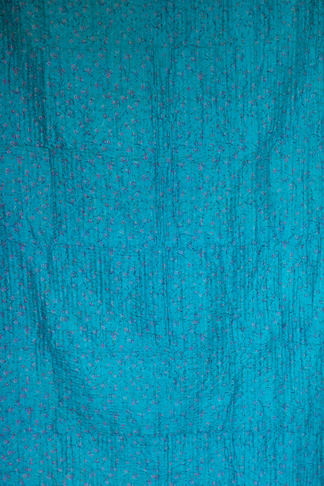 Lavish Silk Blend Kantha Throw