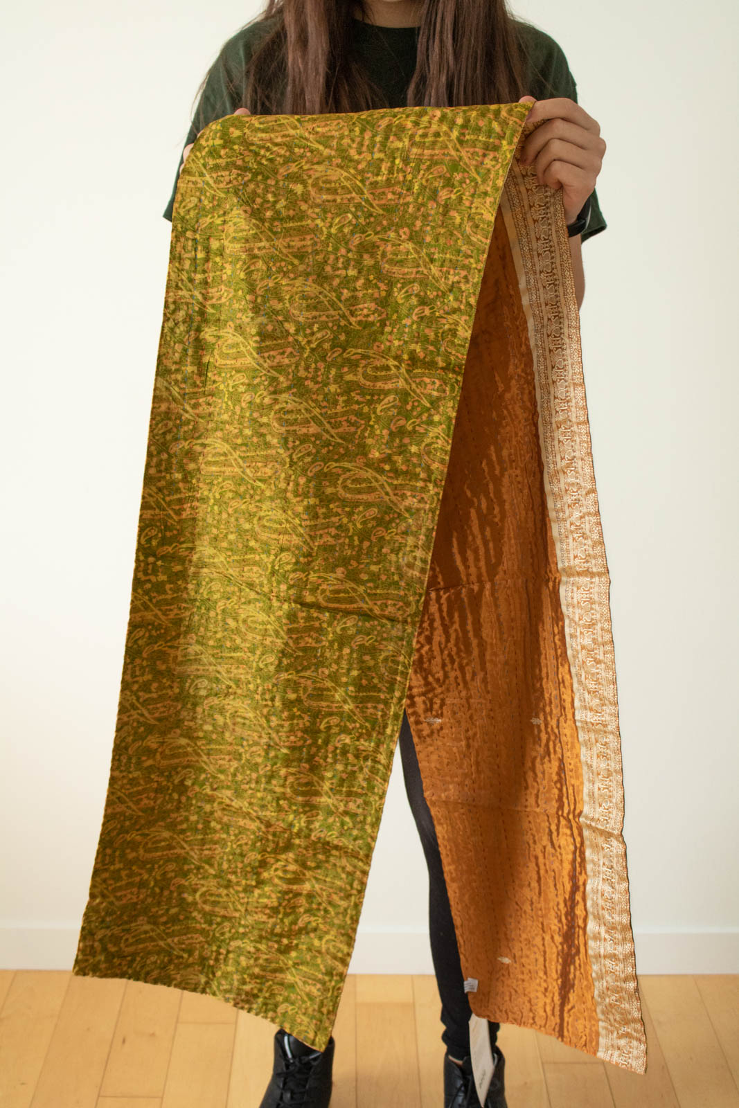Kantha Table Runner Silk Blend A4