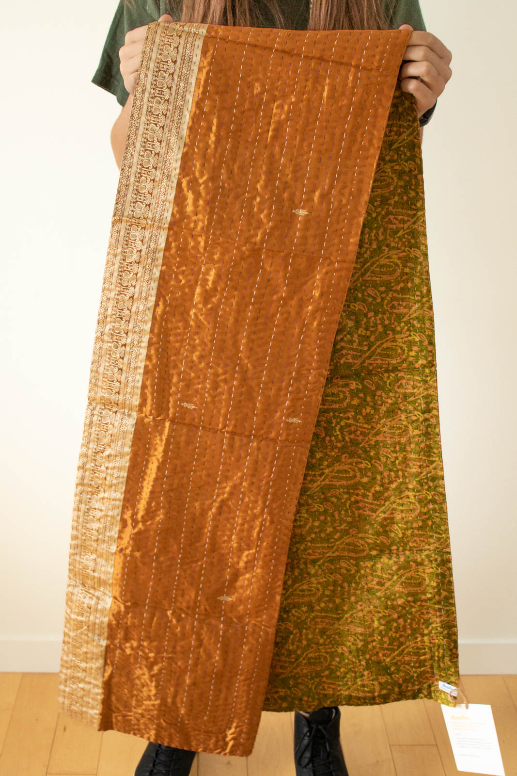 Kantha Table Runner Silk Blend A4