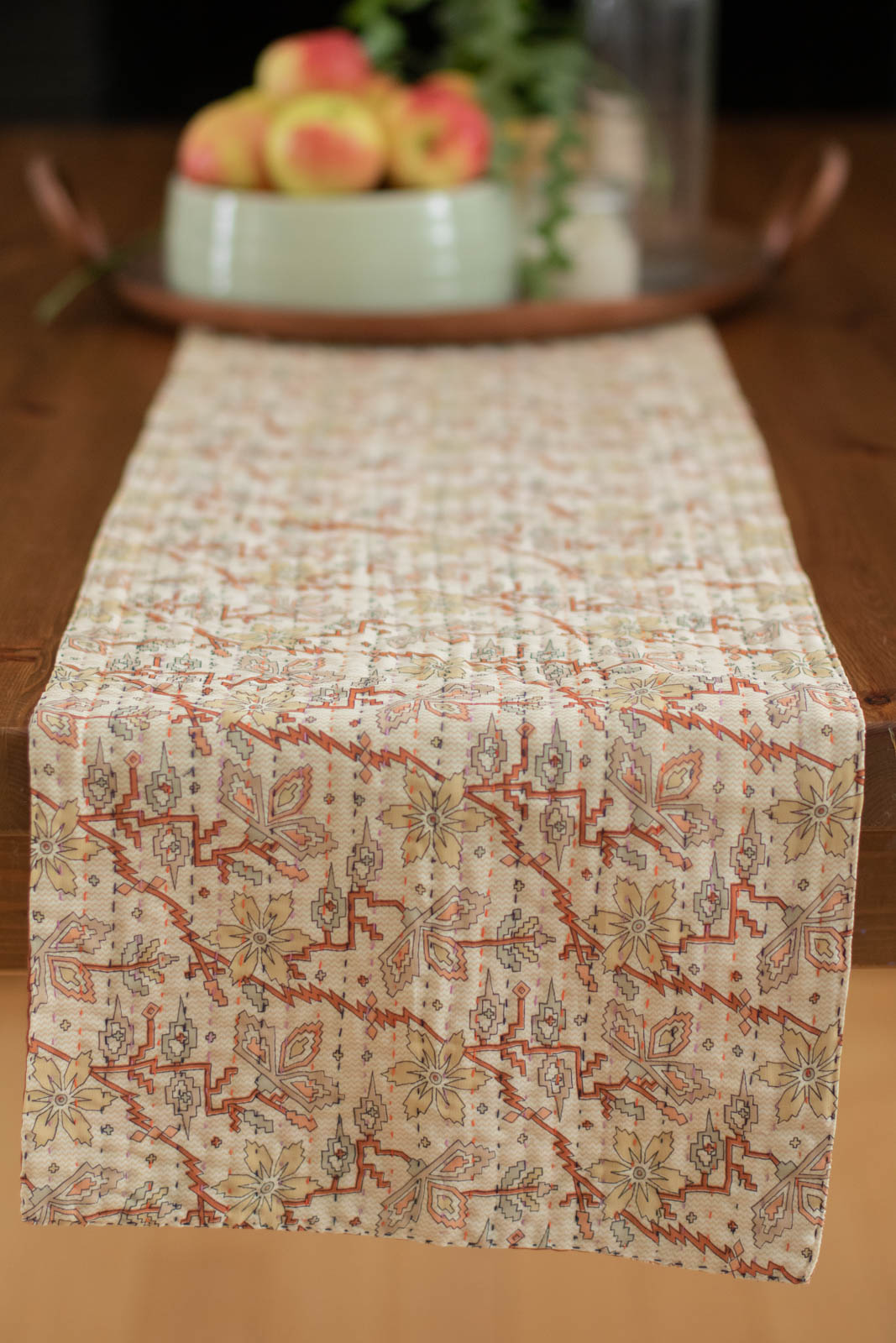 Kantha Table Runner Silk Blend C1
