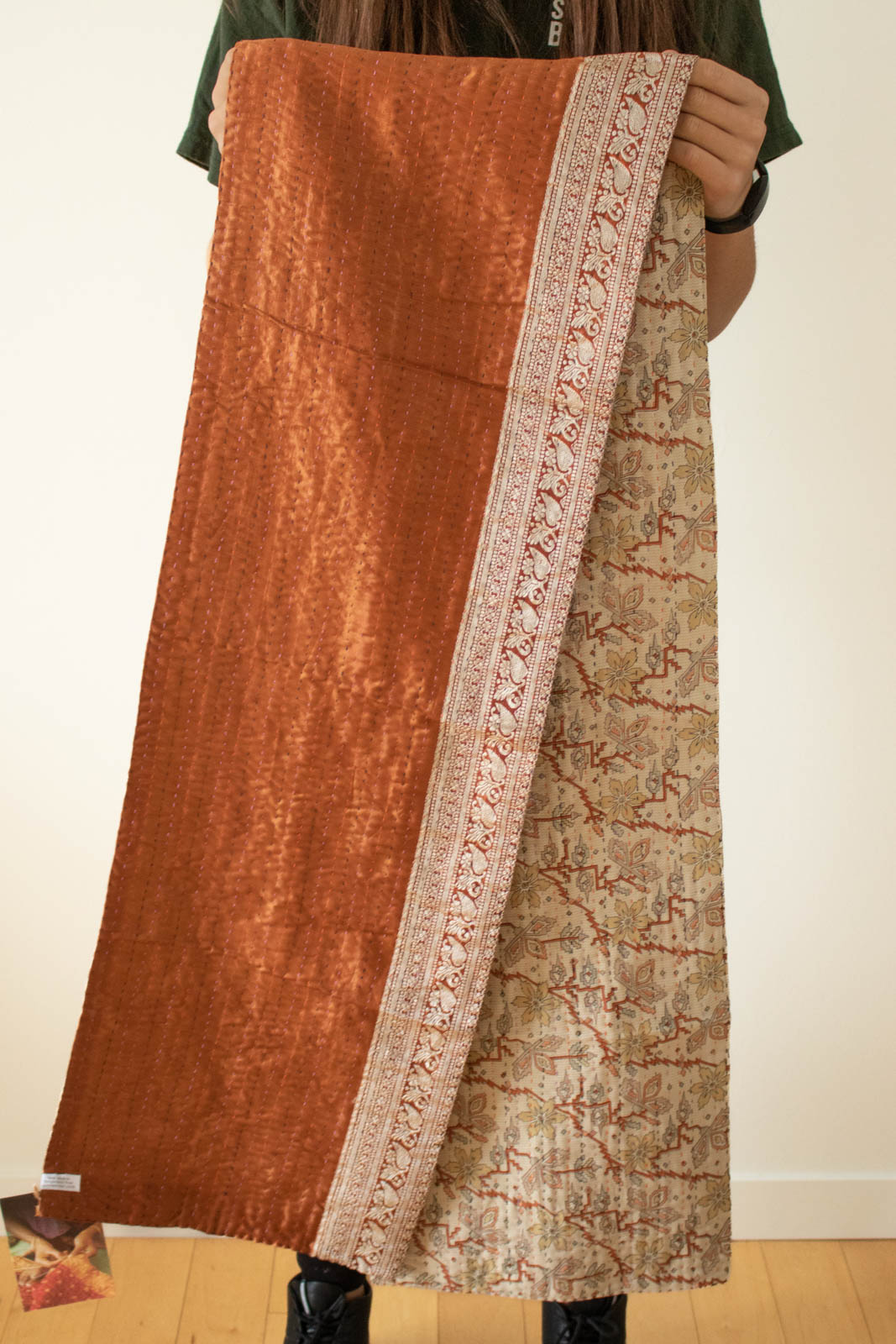 Kantha Table Runner Silk Blend C1