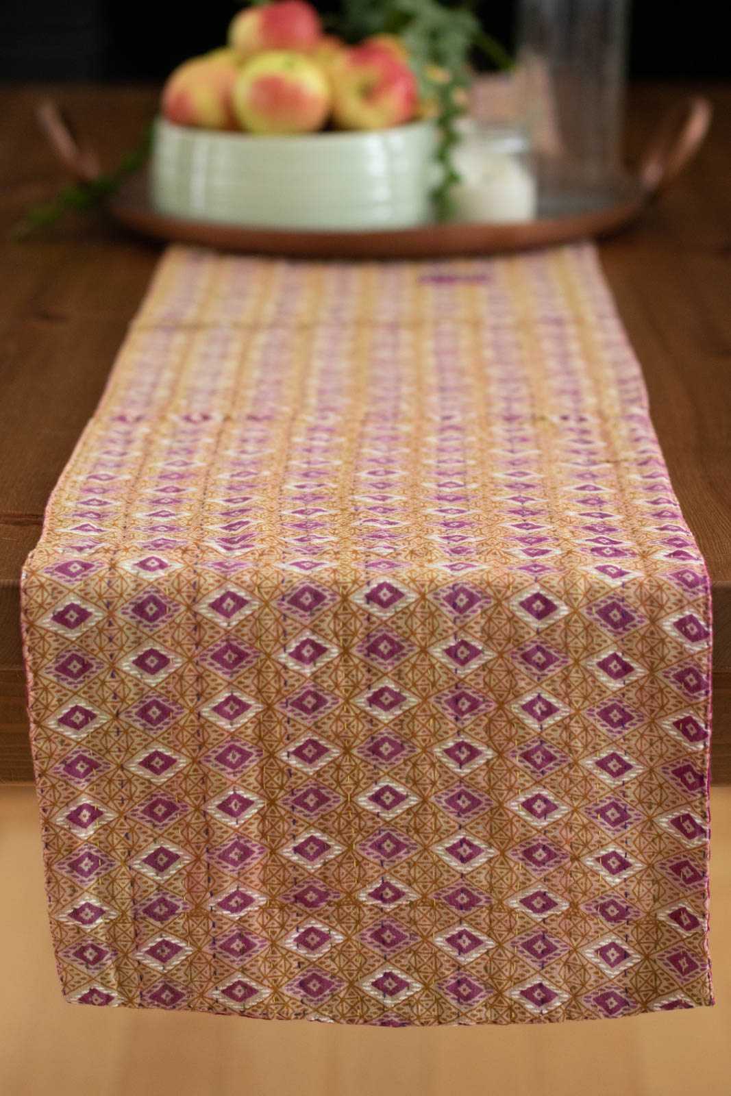 Kantha Table Runner Cotton D3