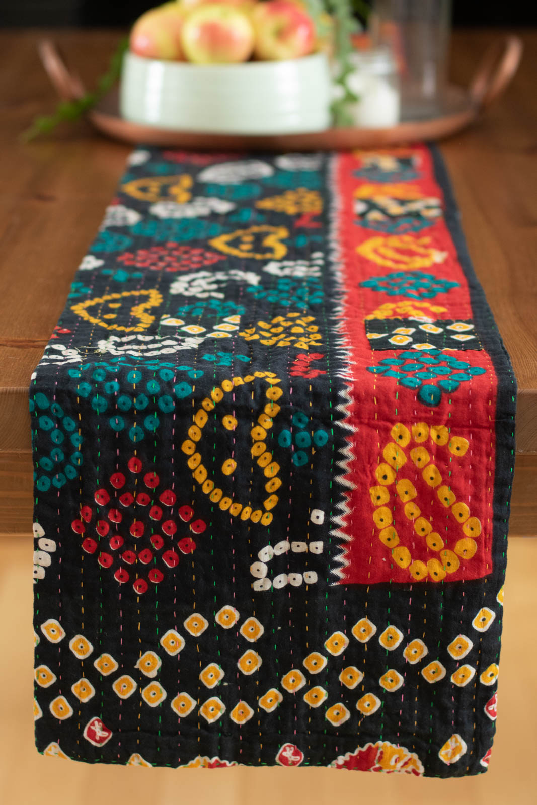Kantha Table Runner Cotton D4