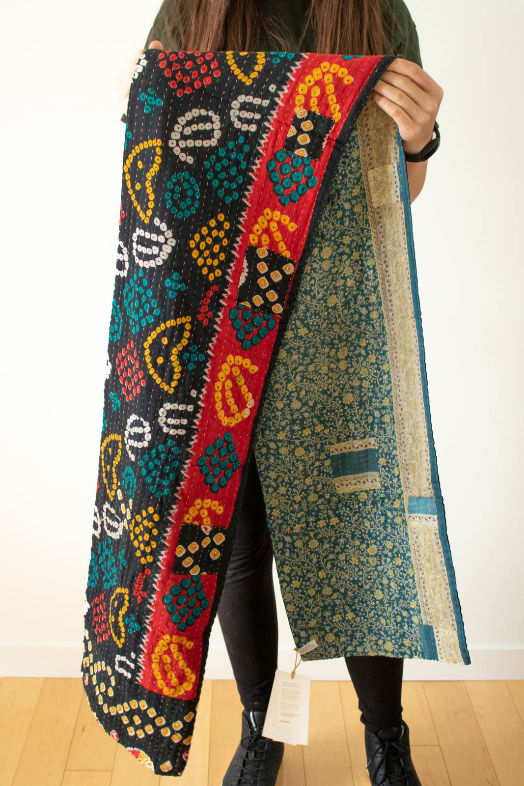 Kantha Table Runner Cotton D4