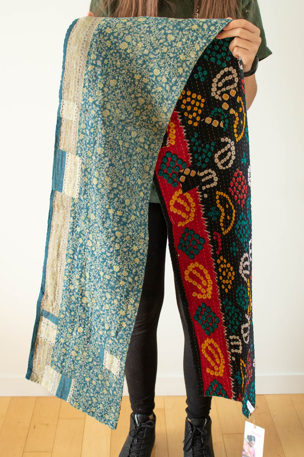 Kantha Table Runner Cotton D4